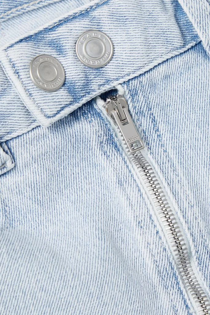 Isabel Marant Vabelia shirred denim mini skirt 4