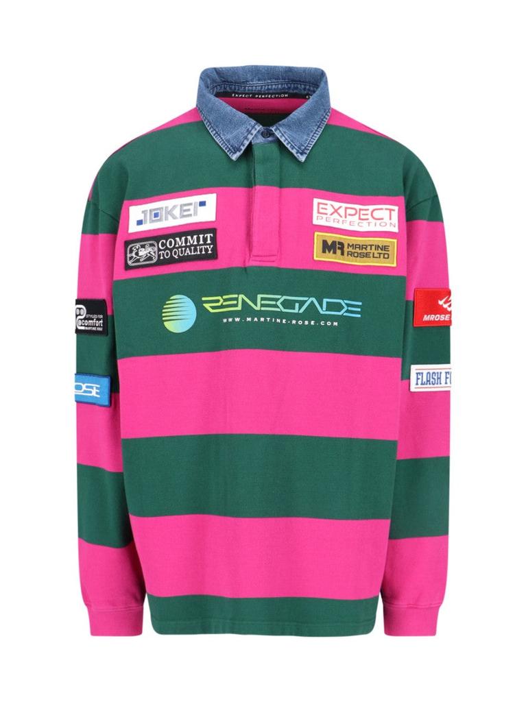 Rugby” Polo Shirt Green And Pink – On Sale Now with Up to 8% Off