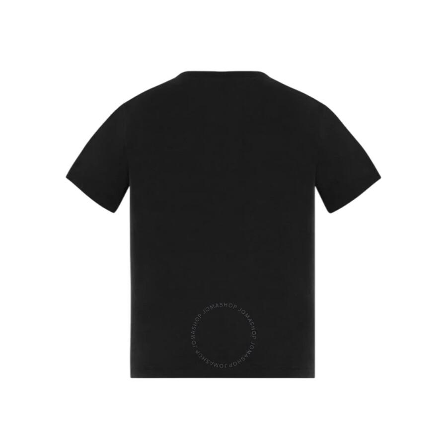 Moncler Boys Logo Patch Crew-Neck Cotton T-Shirt