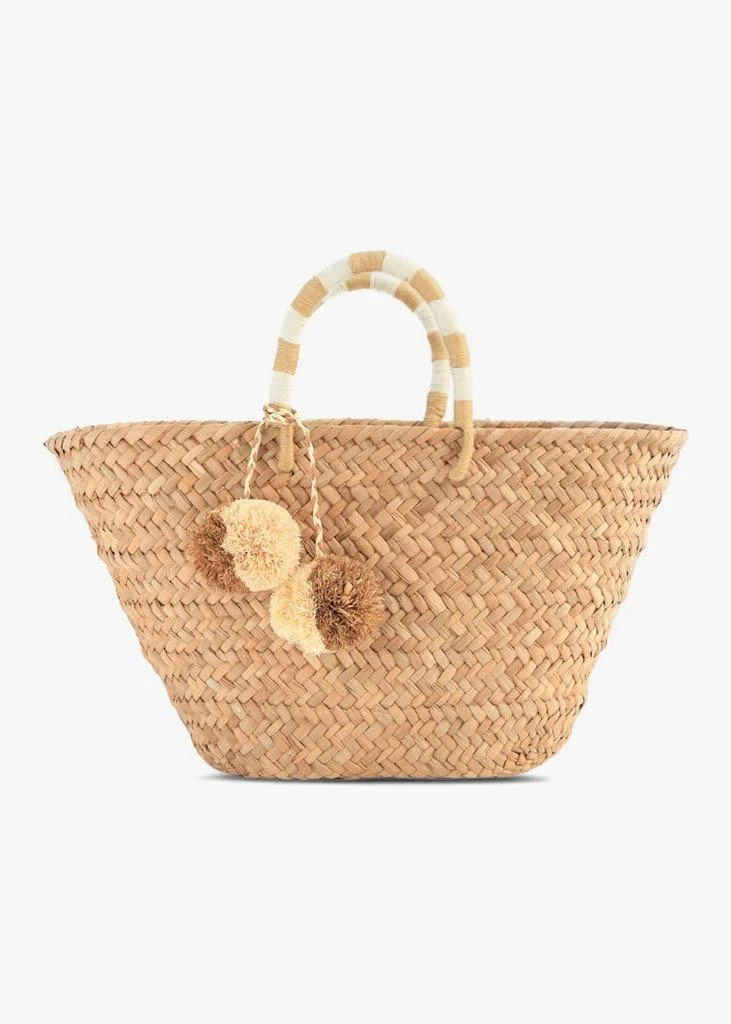 Kayu St Tropez Pom Pom Straw Tote 10