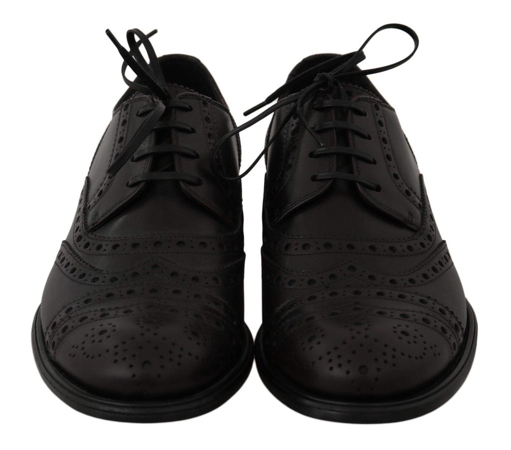 Dolce & Gabbana Dolce & Gabbana  Black Leather Wingtip Oxford Dress  Shoes