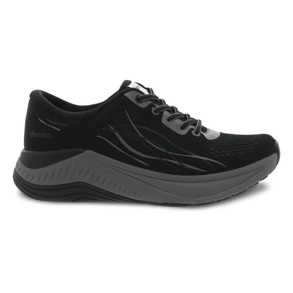 Dansko Women's Pace Sneaker In Black/grey Mesh 1