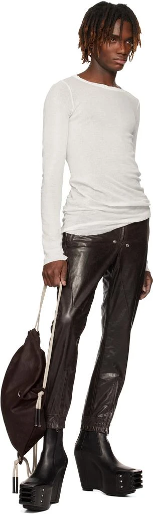 Rick Owens Brown Hollywood Drawstring Backpack 4