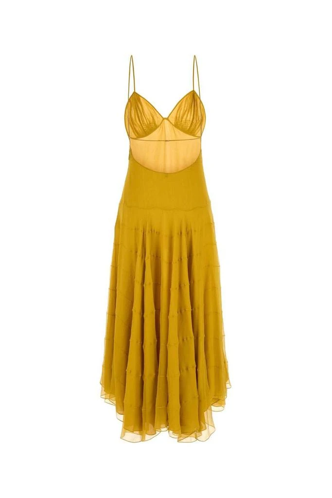 Yves Saint Laurent Saint Laurent V-Neck Sleeveless Dress 2