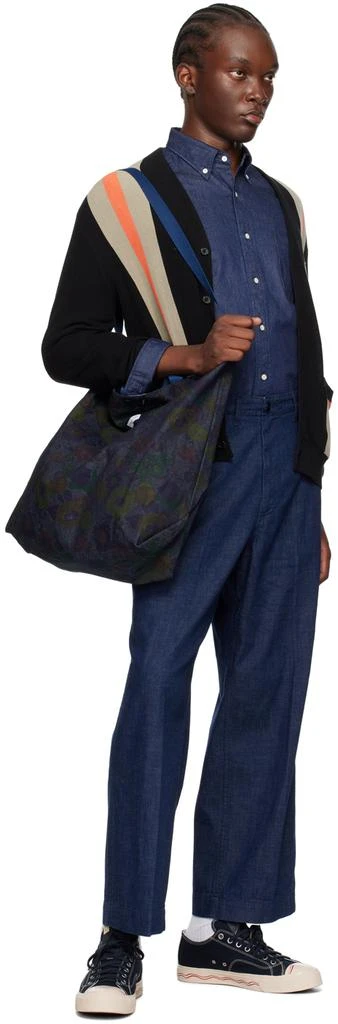 BEAMS PLUS Indigo Button-Down Denim Shirt 4