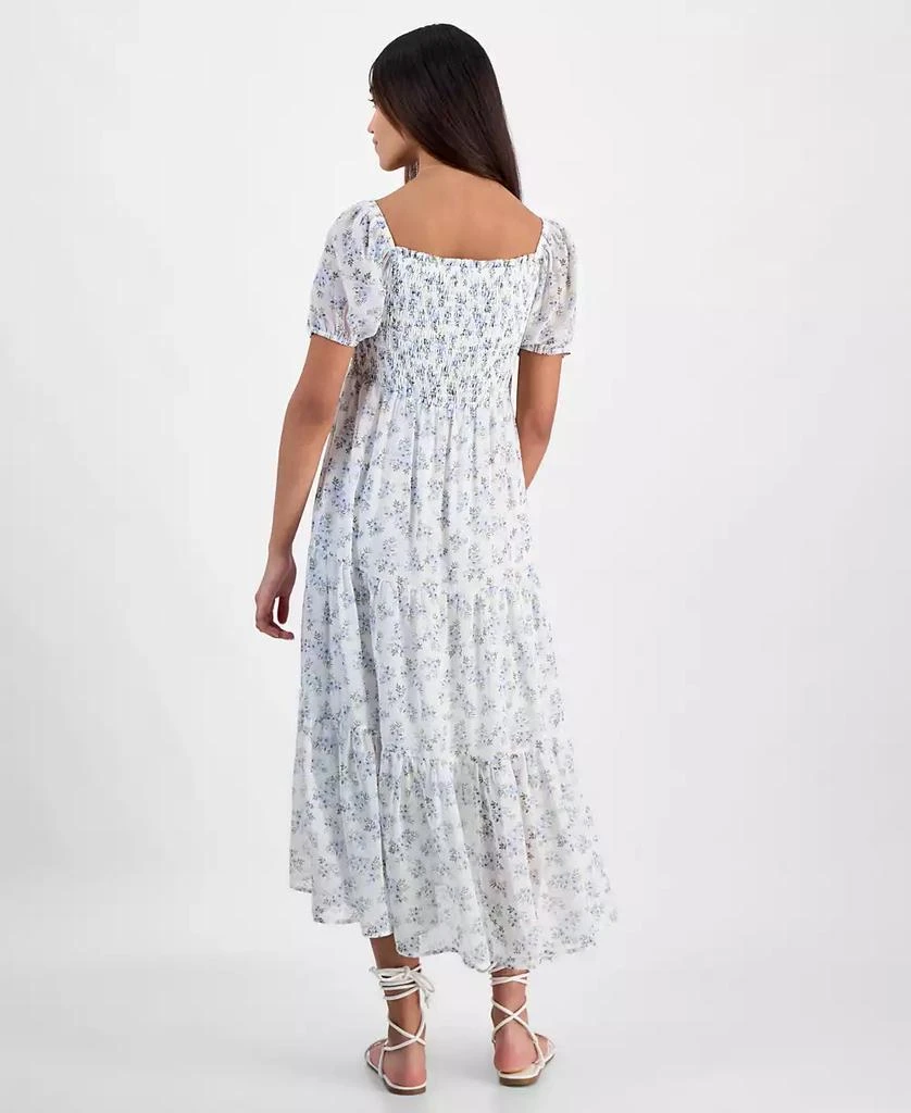 Celebrity Pink Juniors' Smocked Puff-Sleeve Midi Dress 5