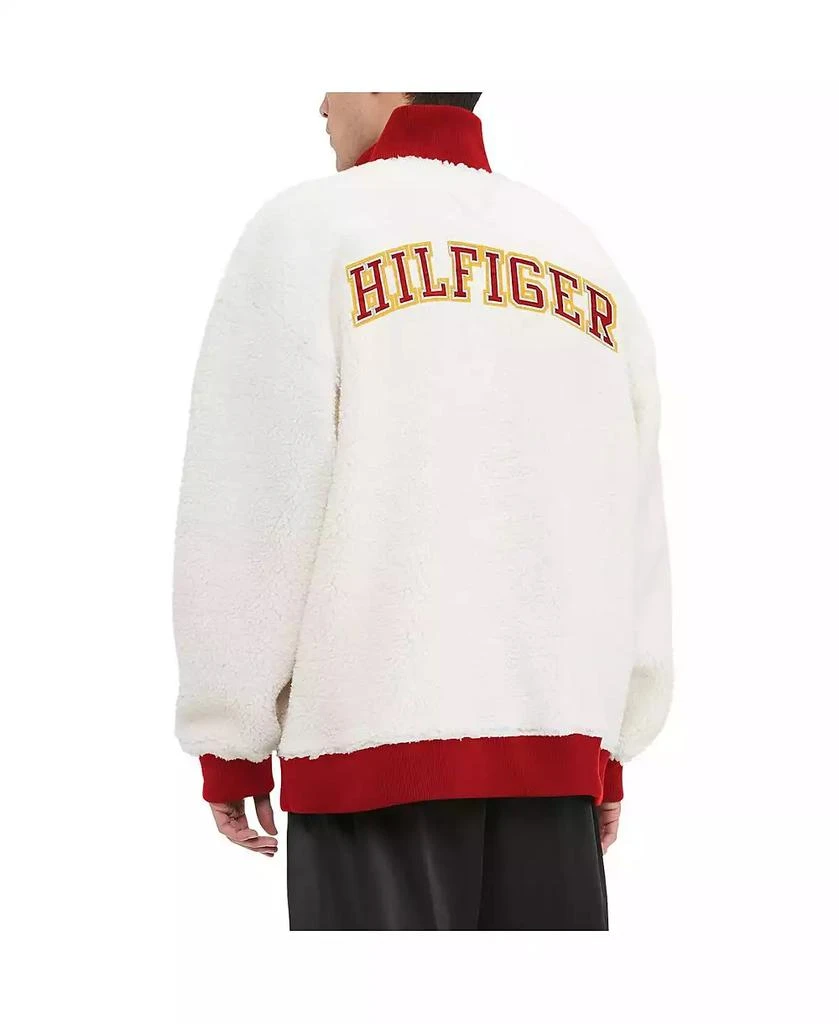 Tommy Hilfiger Men's Cream Kansas City Chiefs Jordan Sherpa Quarter-Zip Sweatshirt 2