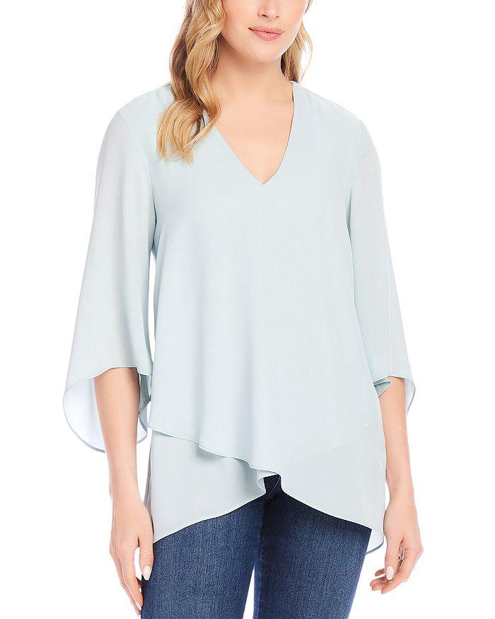 Karen Kane Bracelet Sleeve Asymmetric Top