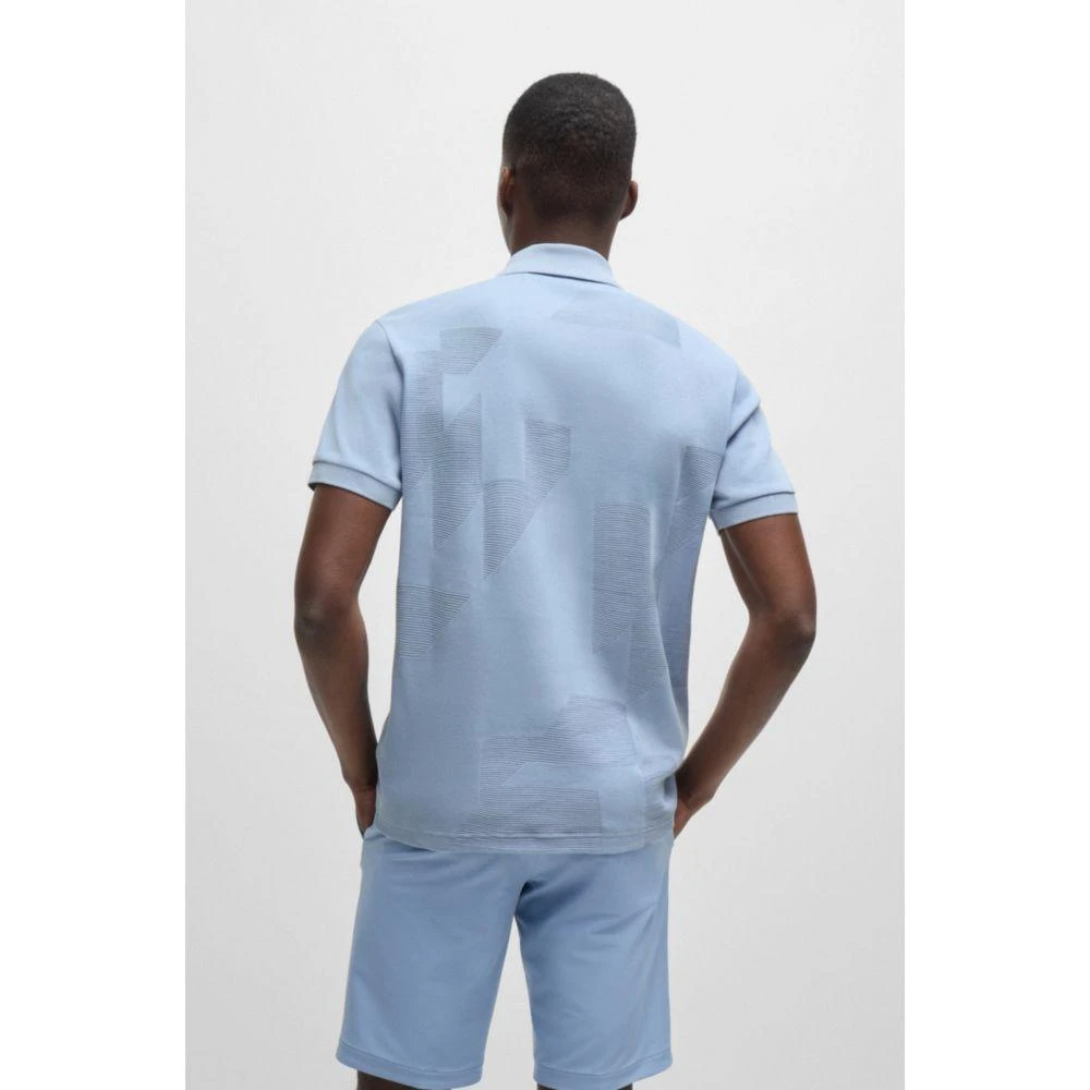 Hugo Boss Relaxed-fit polo shirt in cotton jacquard with logo 4
