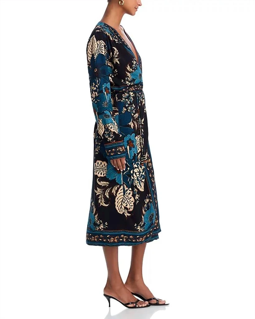 Farm Rio Farm Rio - Blossom Tapestry Midi Wrap Dress 3