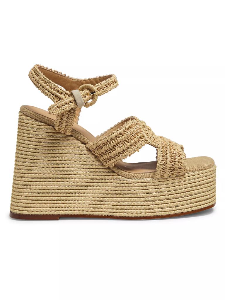 CASTAÑER Fiodora Raffia Wedge Sandals