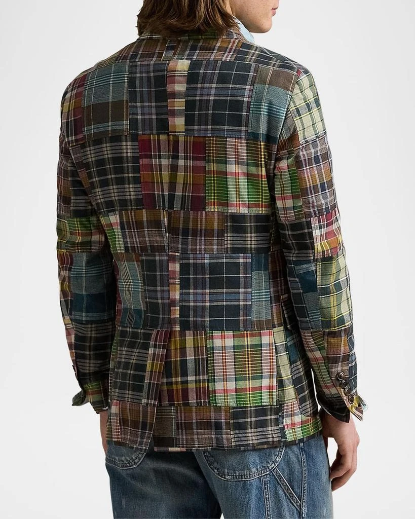 Ralph Lauren Men's Soft Tailored Patchwork Sport Coat 4