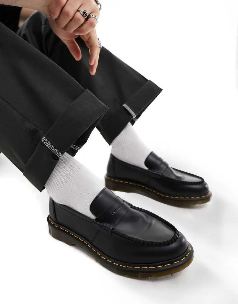 Dr. Martens Dr Martens unisex Penton loafers in black smooth 1