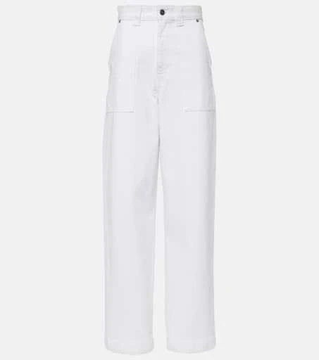 Khaite Hewitt high-rise barrel-leg jeans 1