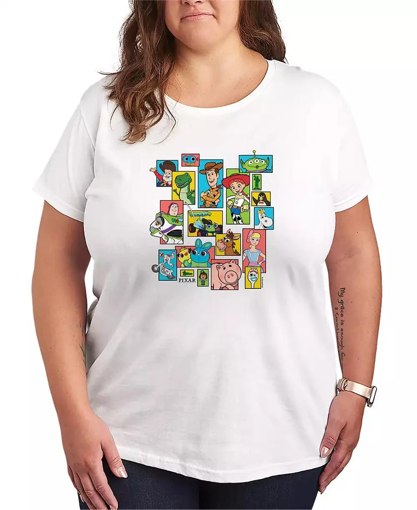 Hybrid Apparel Plus Size Toy Story Grid Short-Sleeve Graphic T-Shirt