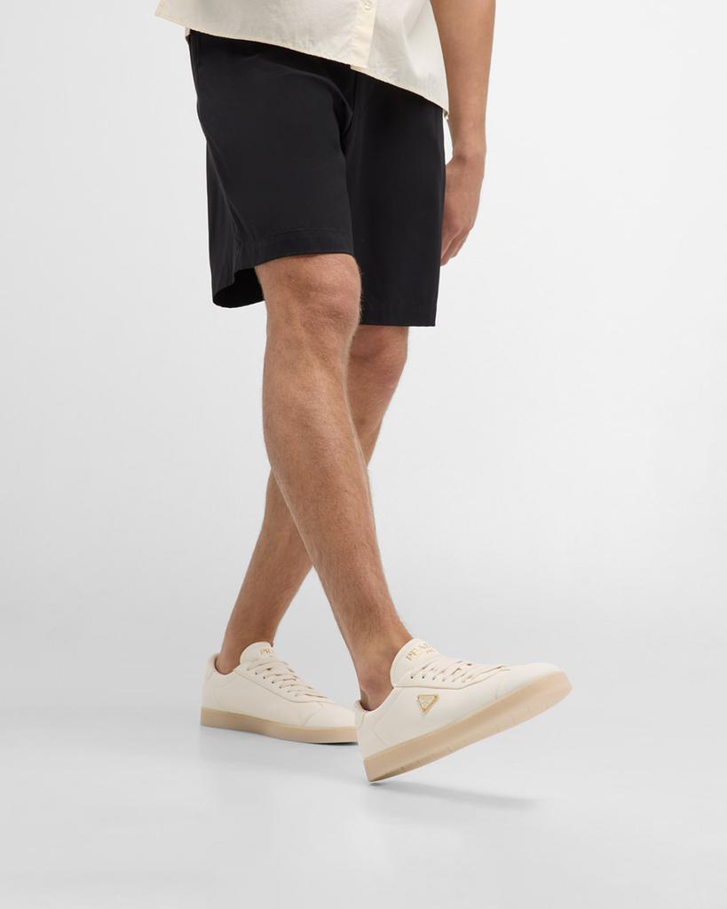 Shop Men's Lane Deerskin Low-Top Sneakers on Sale at