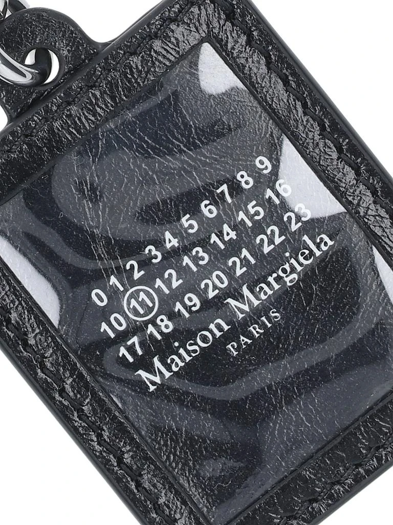 MAISON MARGIELA Keychain In Black Calfskin 3