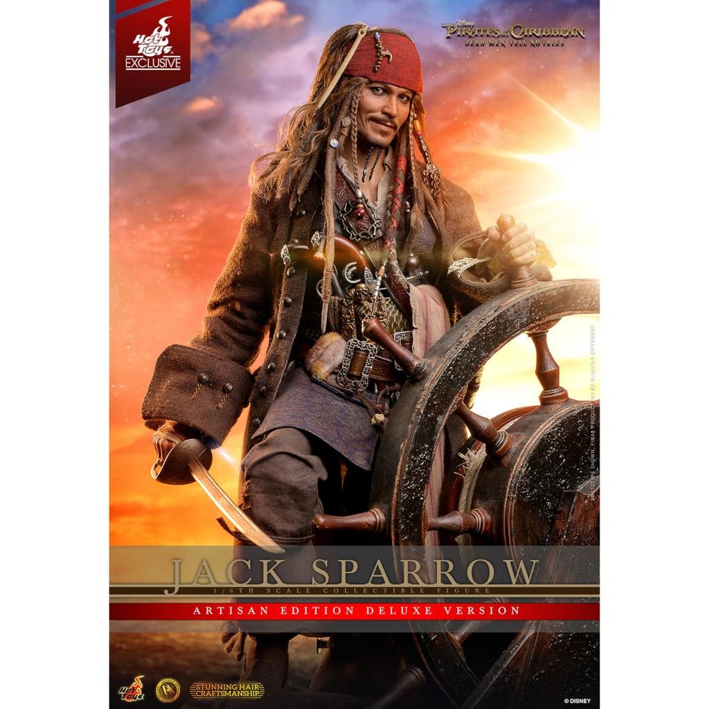 undefined Hot Toys Pirates of the Caribbean Jack Sparrow (Artisan Edition Deluxe Version) 1/6th Scale Figure (30cm)