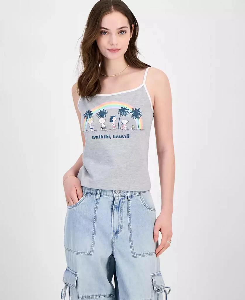 Grayson Threads, The Label Juniors' Peanuts Hawaii Graphic Tank Top 1
