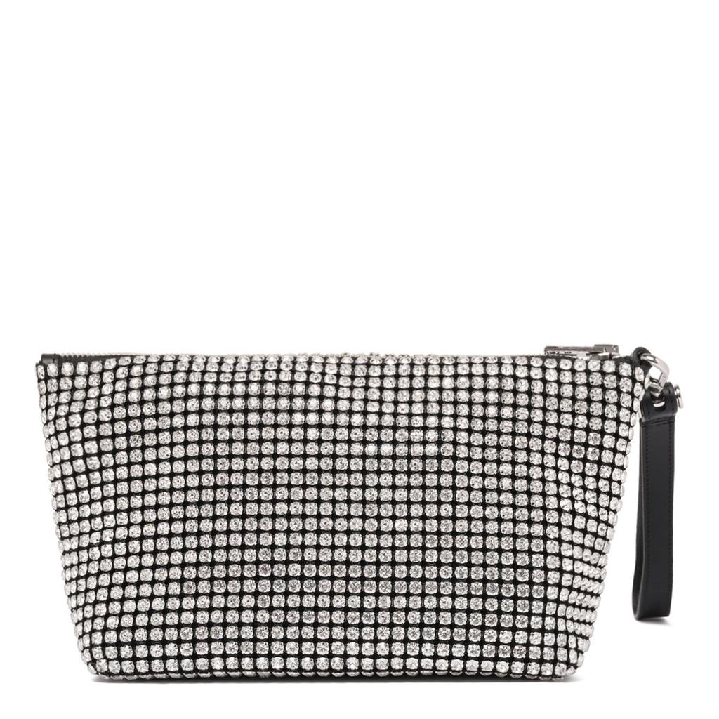 Alexander Wang Alexander Wang Embellished Zip Detailed Clutch Bag