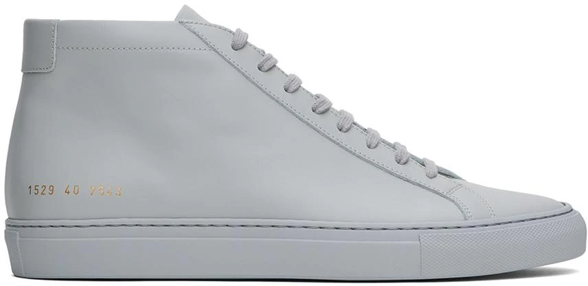 Common Projects Gray Achilles Mid Sneakers 1