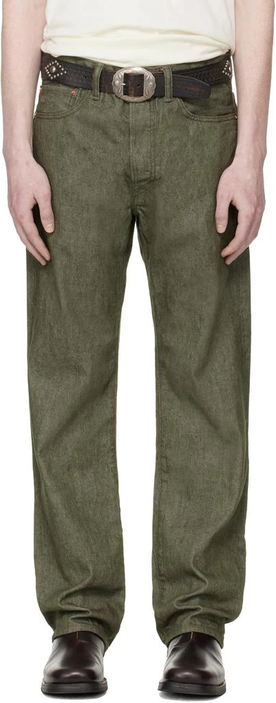 RRL Khaki Vintage 5-Pocket Selvedge Jeans