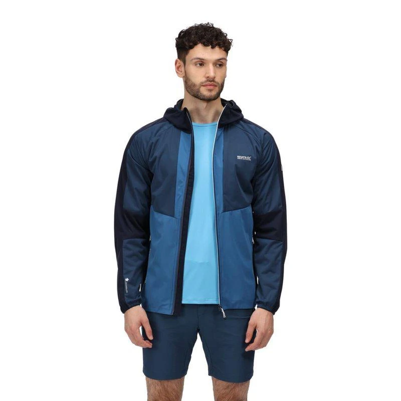 Regatta Mens Tarvos V Soft Shell Jacket Moonlight Denim/Dynasty Blue 1