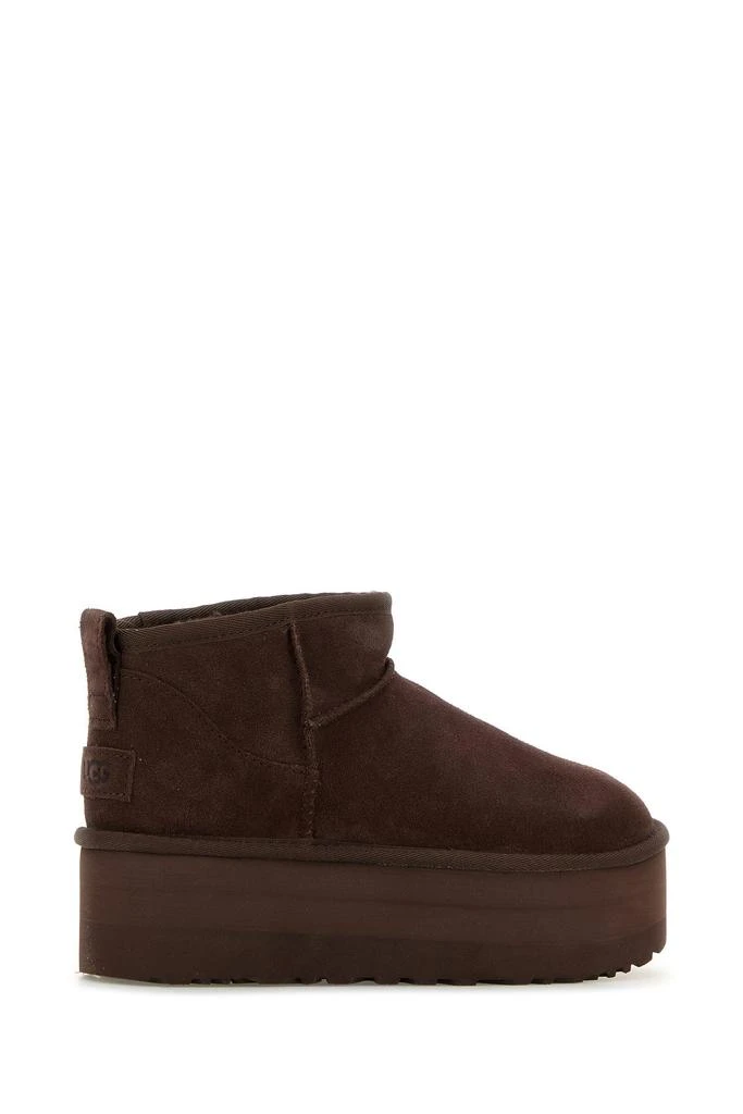 UGG Chocolate suede Classic Ultra Mini Platform ankle boots 2