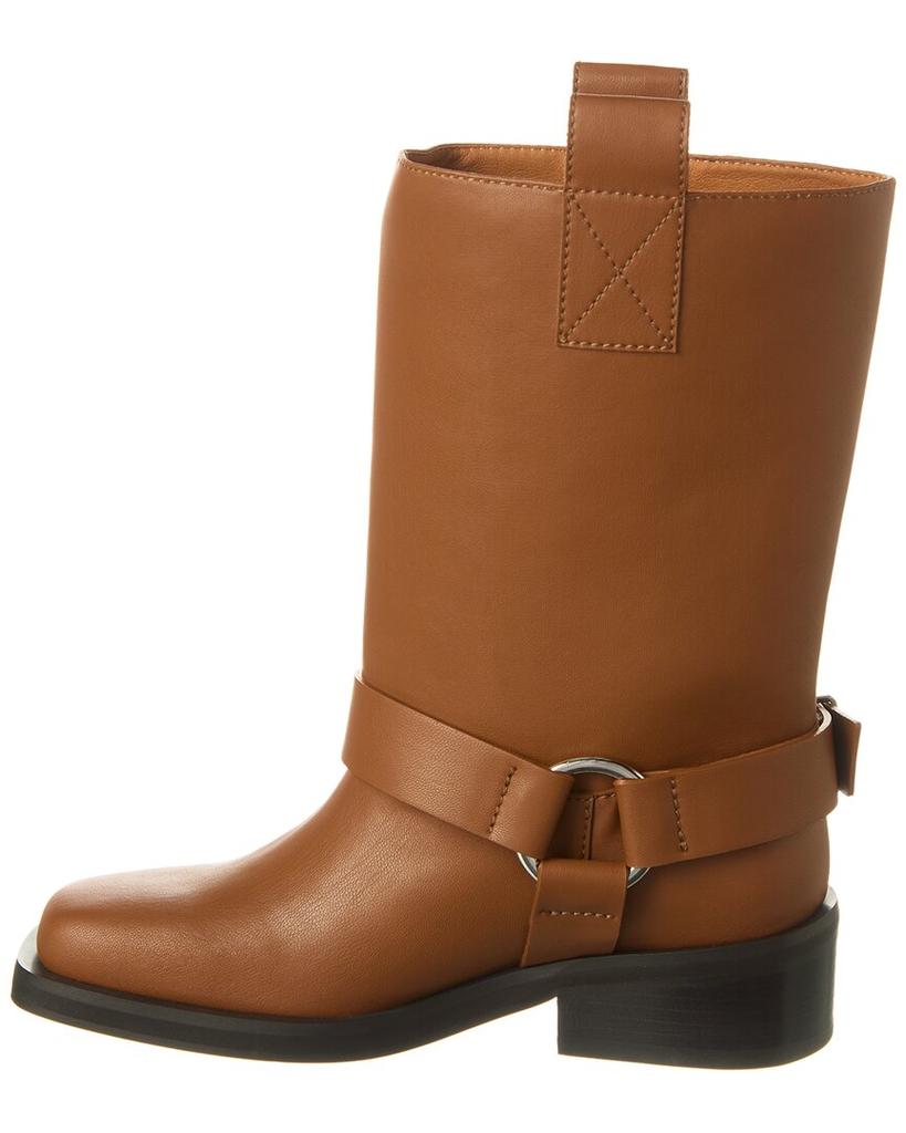 GANNI LEATHER TUBULAR BOOTS 36