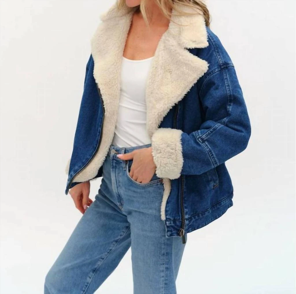 SIX/FIFTY Six/Fifty - Williston Faux Fur Denim Jacket 4