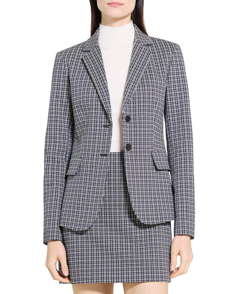 Theory Carissa Plaid Blazer 1