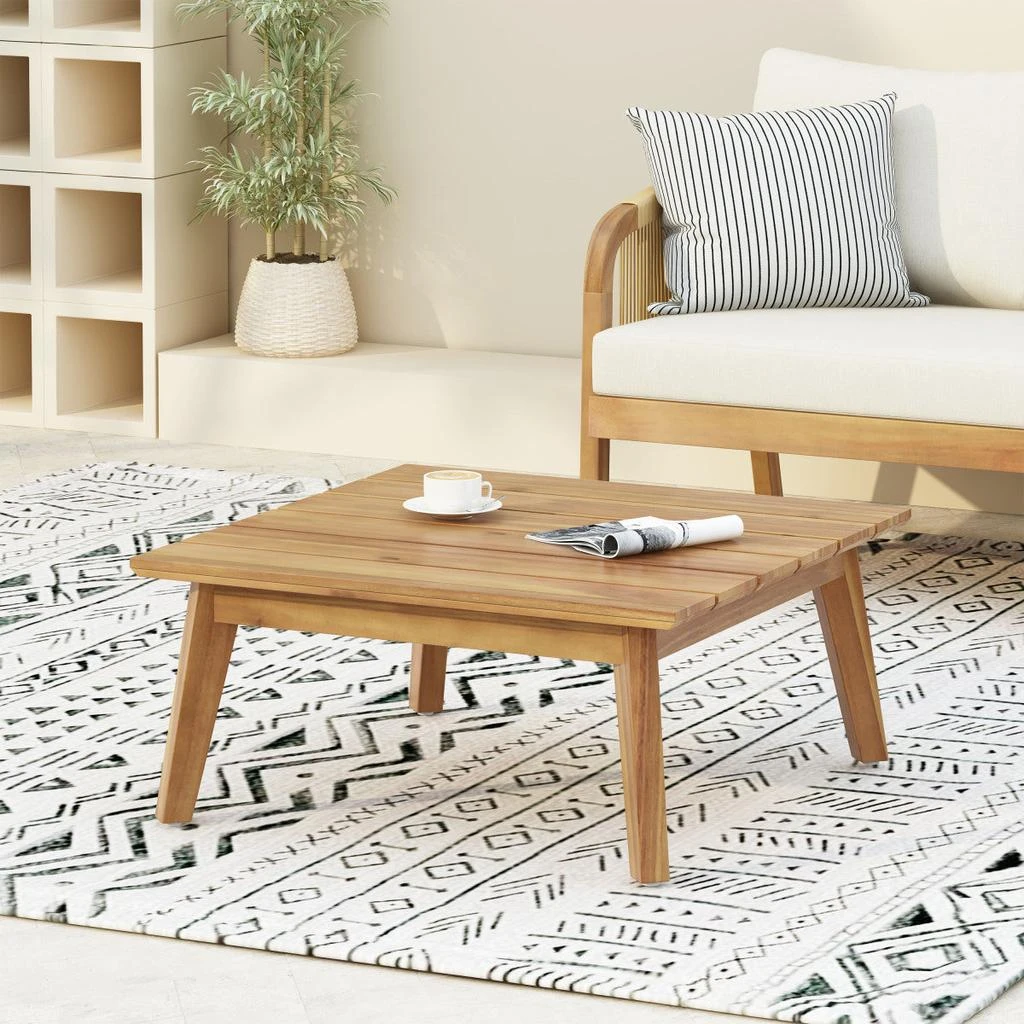 Streamdale Furniture Streamdale Acacia Wood Teak Finish Coffee Table