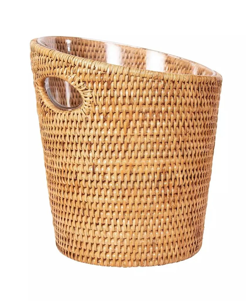 Artifacts Trading Company Artifacts Trading Company Rattan Champagne Bucket with Acrylic Insert
