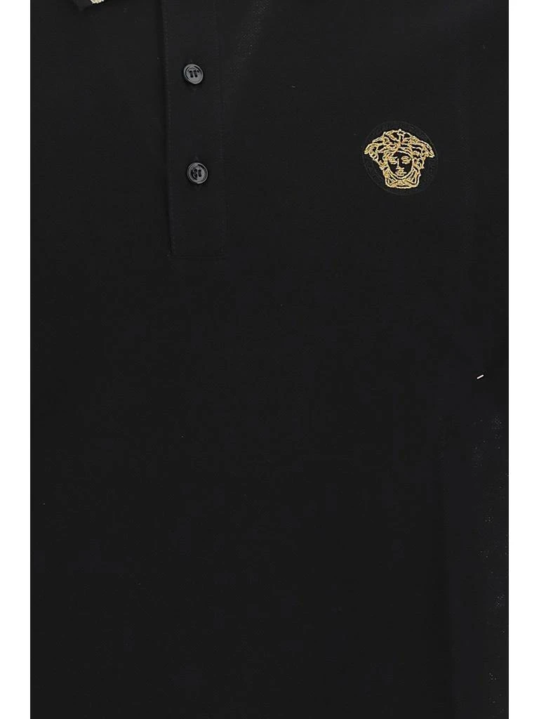 Versace Versace Greca Short-Sleeved Straight Hem Polo Shirt 3
