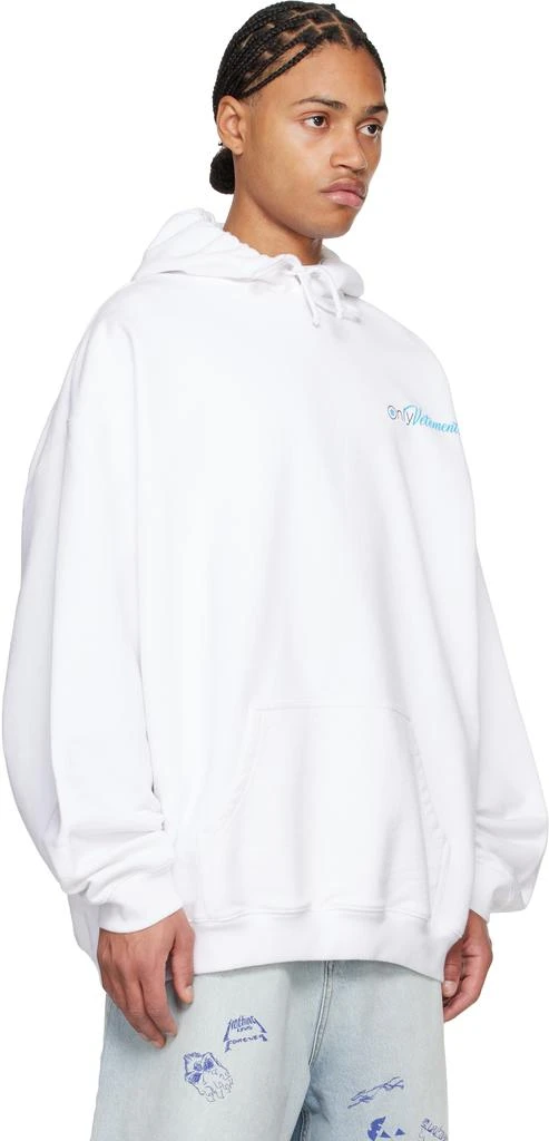 Vetements White 'Only Vetements' Oversized Hoodie 2