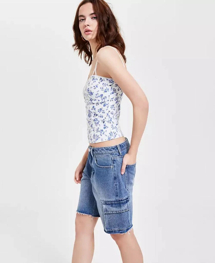 Indigo Rein Juniors' Cargo Denim Jorts 2