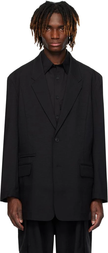 Y-3 Black Sport Uniform Blazer 1