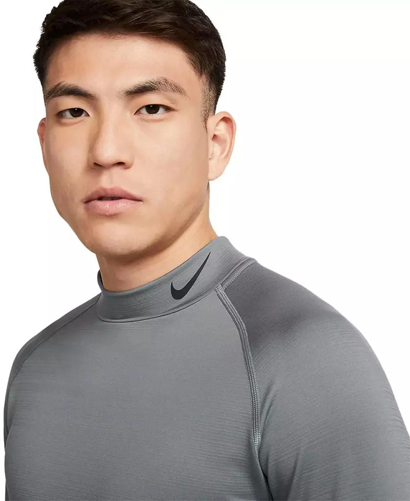 NIKE Men's Pro Slim-Fit Dri-FIT Mock Neck Long-Sleeve Fitness Shirt 3