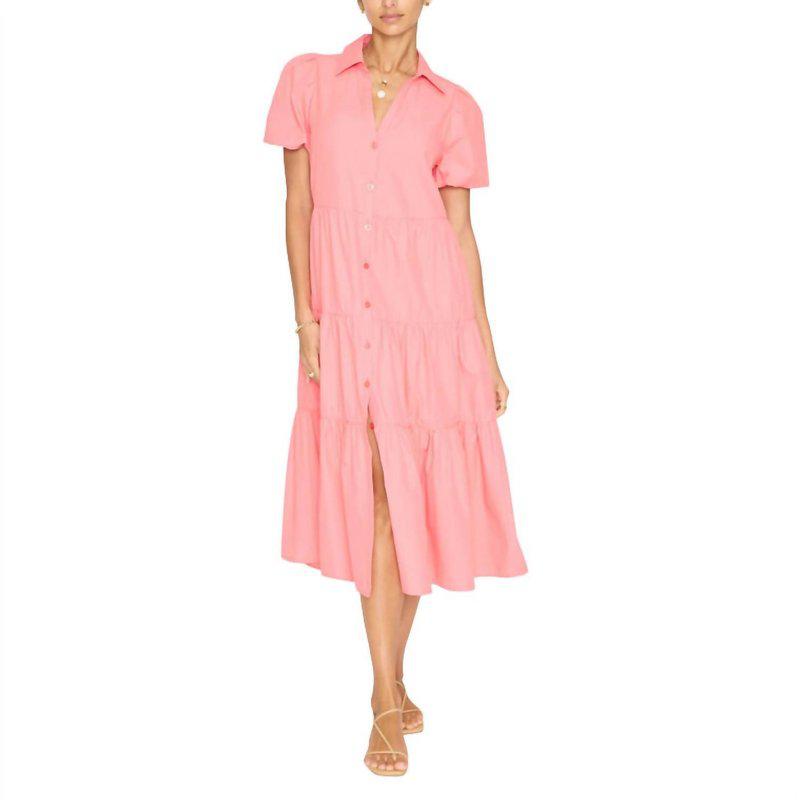 Brochu Walker Havana Dress In Bright Coral