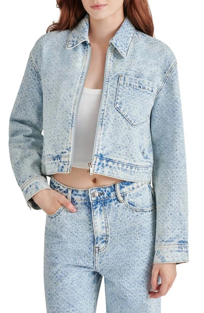 Steve Madden Steve Madden - Denim Cropped Glacia Jacket 3