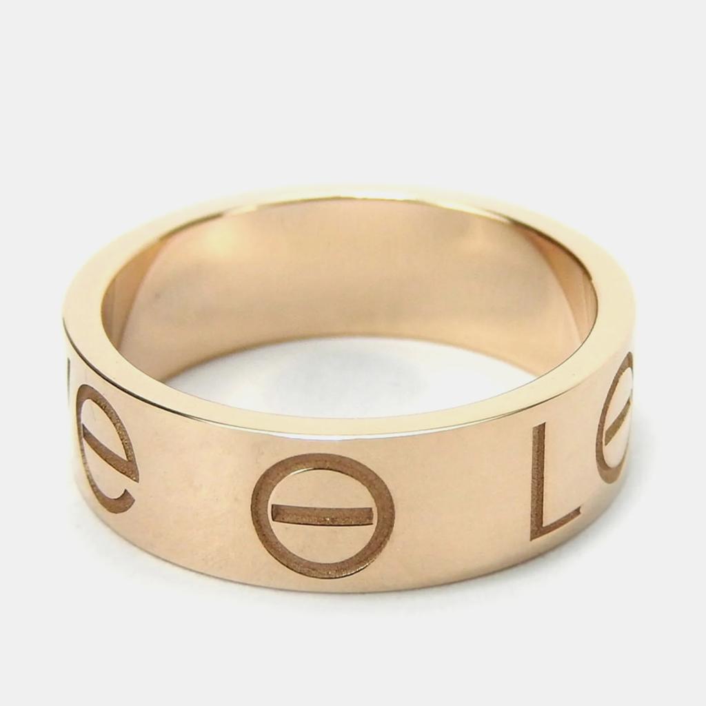 Cartier Cartier 18K Rose Gold Love Band Ring EU 49