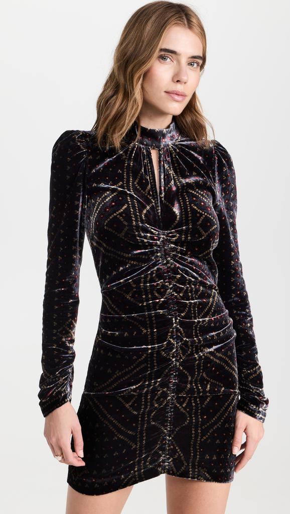 Sea Delphine Stretch Velvet Tunic Dress