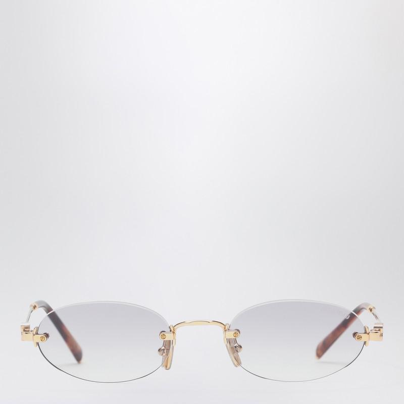 Miu Miu Miu Miu Logo gold/transparent sunglasses