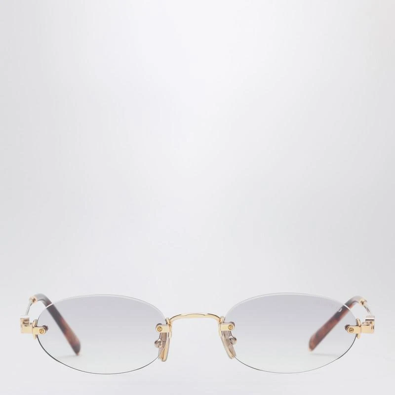 Miu Miu Miu Miu Logo gold/transparent sunglasses 1