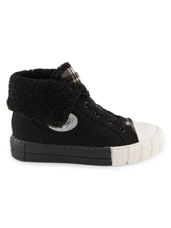 Circus NY by Sam Edelman Sophi 25MM Faux Shearling High Top Sneakers 1