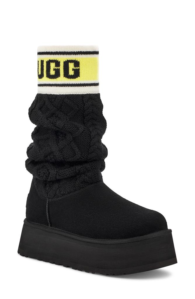 UGG Classic Sweater Letter Boot