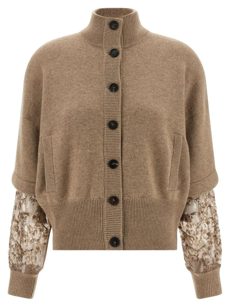 Brunello Cucinelli Brunello Cucinelli Sequin Embellished Knitted Cardigan from Cettire