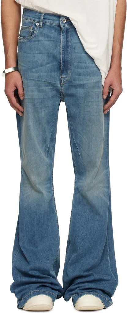 Rick Owens Indigo Hollywood Bolan Bootcut Jeans 1