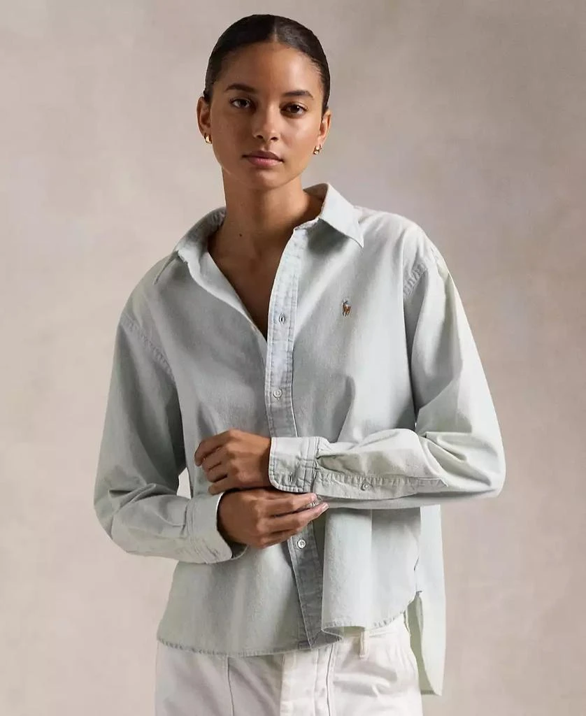 Ralph Lauren Women's Cropped Boxy Chambray Shirt 1