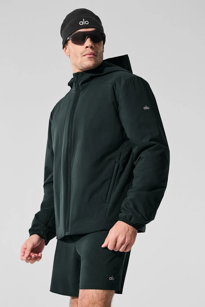 Alo Elemental Full-Zip Jacket - Charcoal Green 4